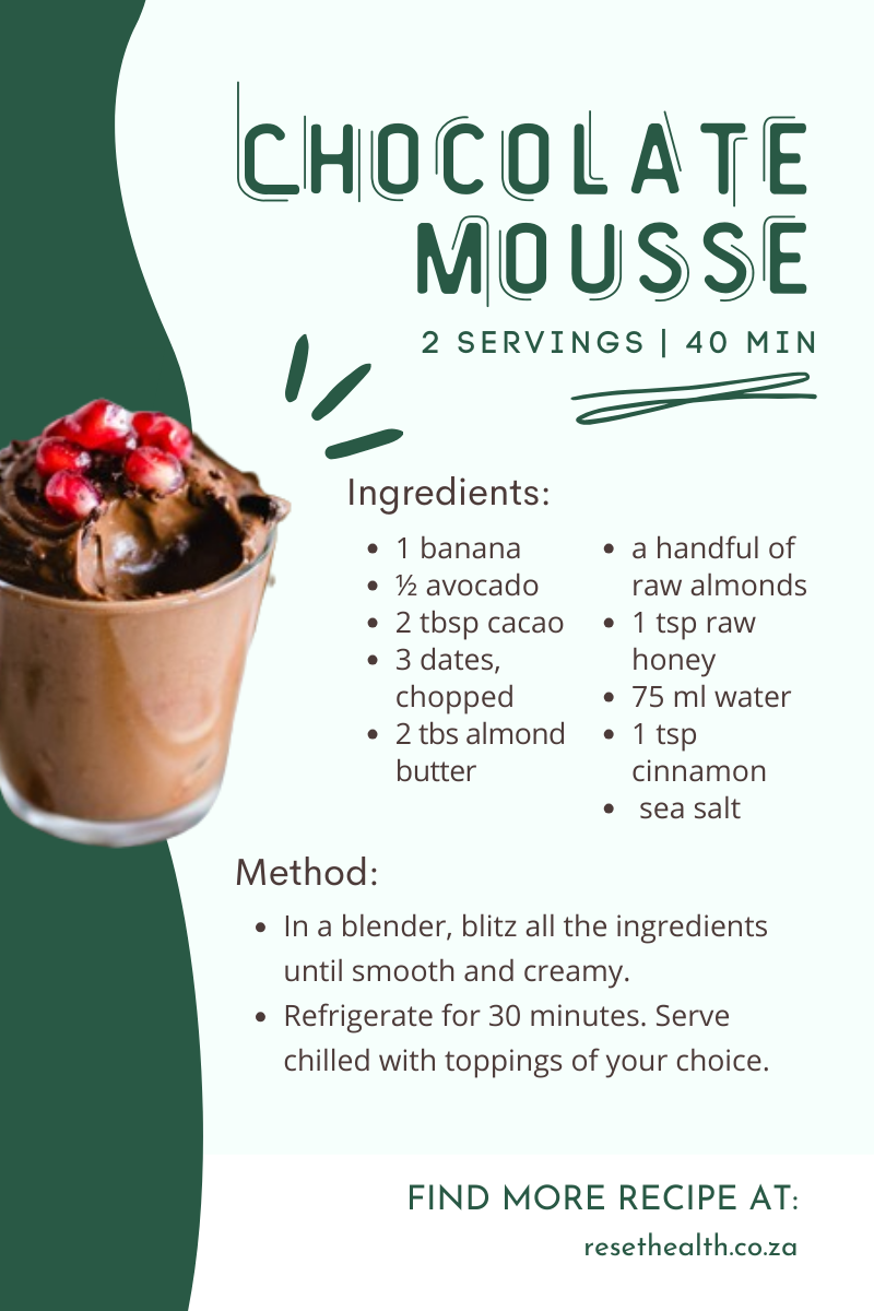 Healthy Dessert Recipe: Chocolate Almond Mousse