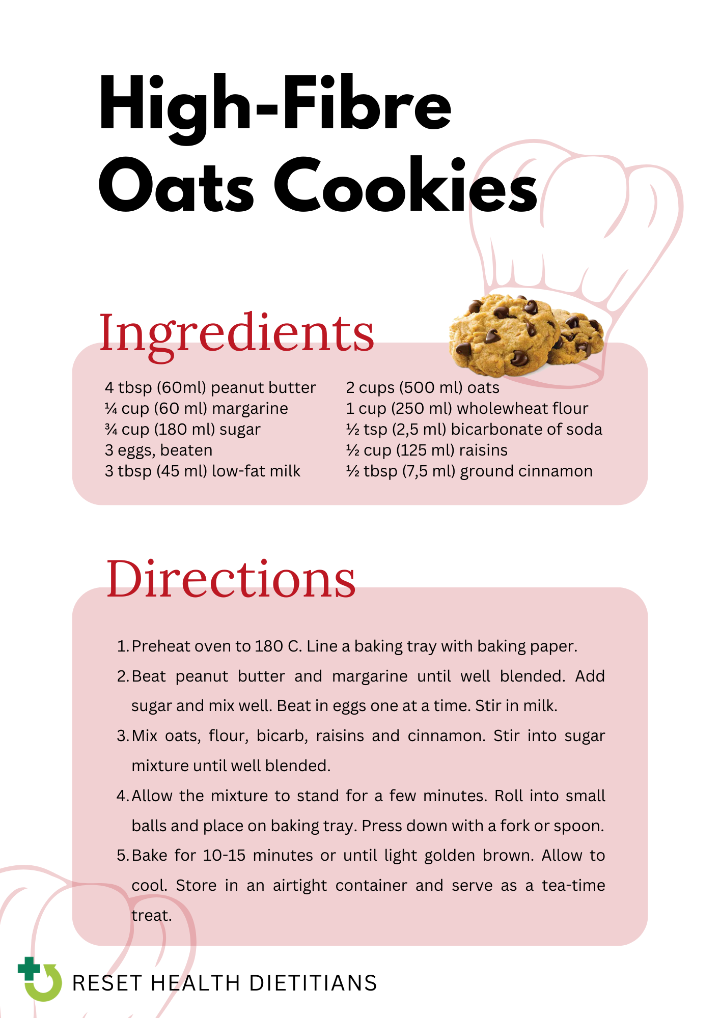 High Fibre Oats Cookies