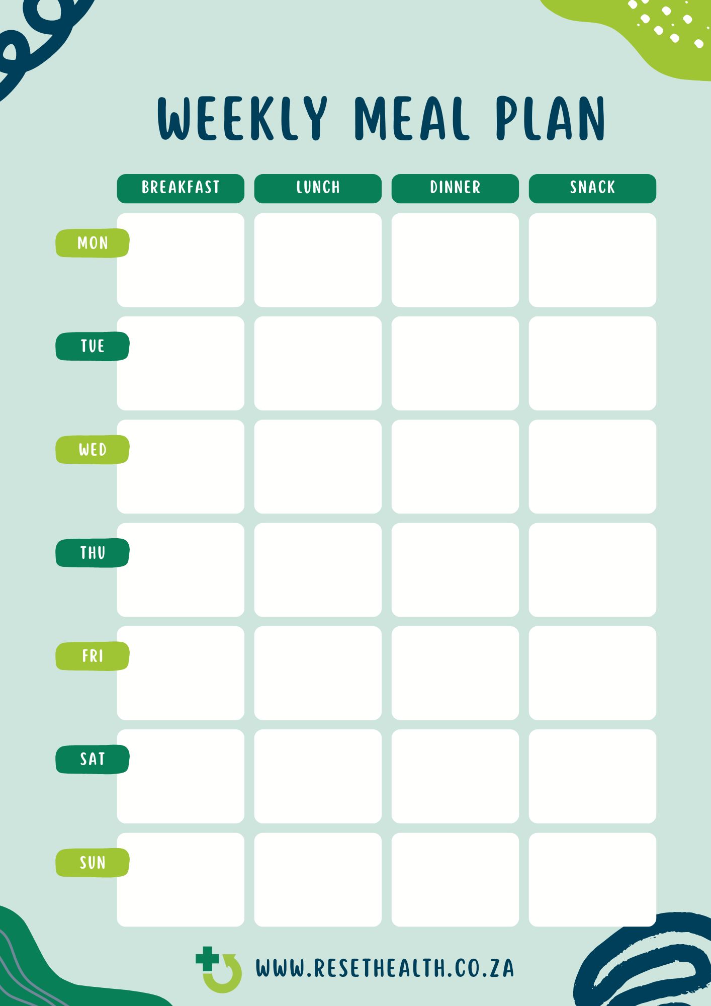 Master Meal Prep: FREE Weekly Meal Plan & Shopping List Templates!