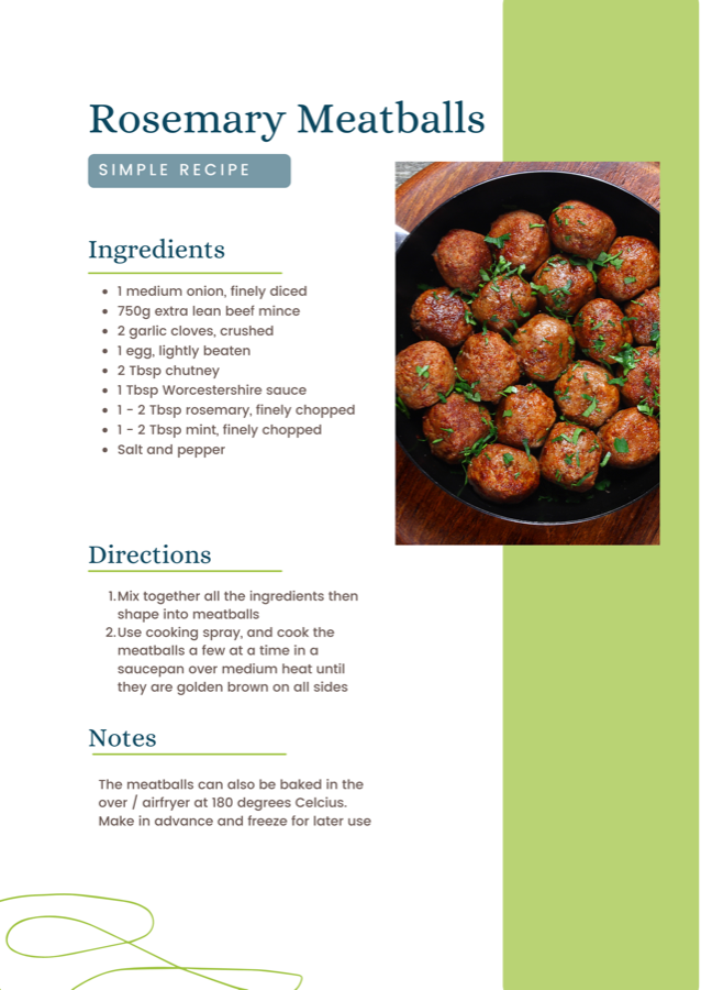 Rosemary Meatballs