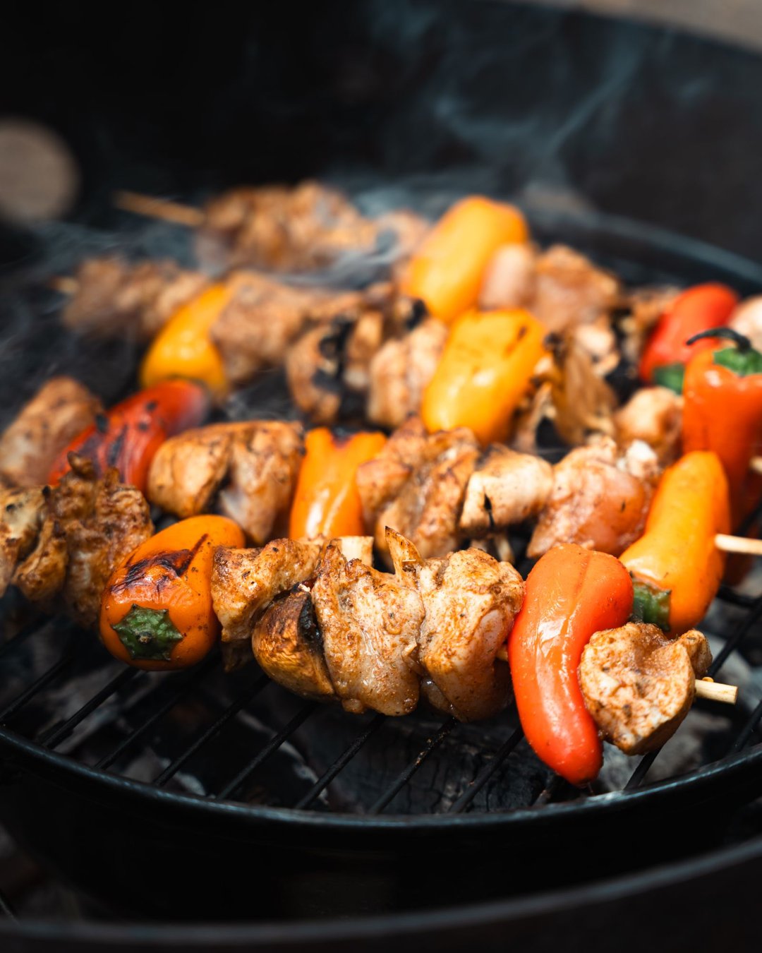 Peri-Peri Chicken Sosaties with Bean and Charred Corn Salad